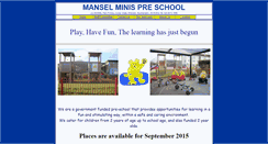 Desktop Screenshot of manselminispreschool.com